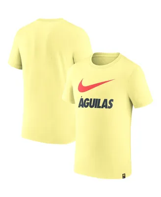 Men's Nike Yellow Club America Swoosh Logo T-shirt
