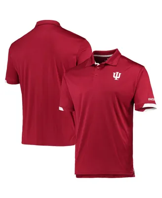 Men's Colosseum Crimson Indiana Hoosiers Santry Polo