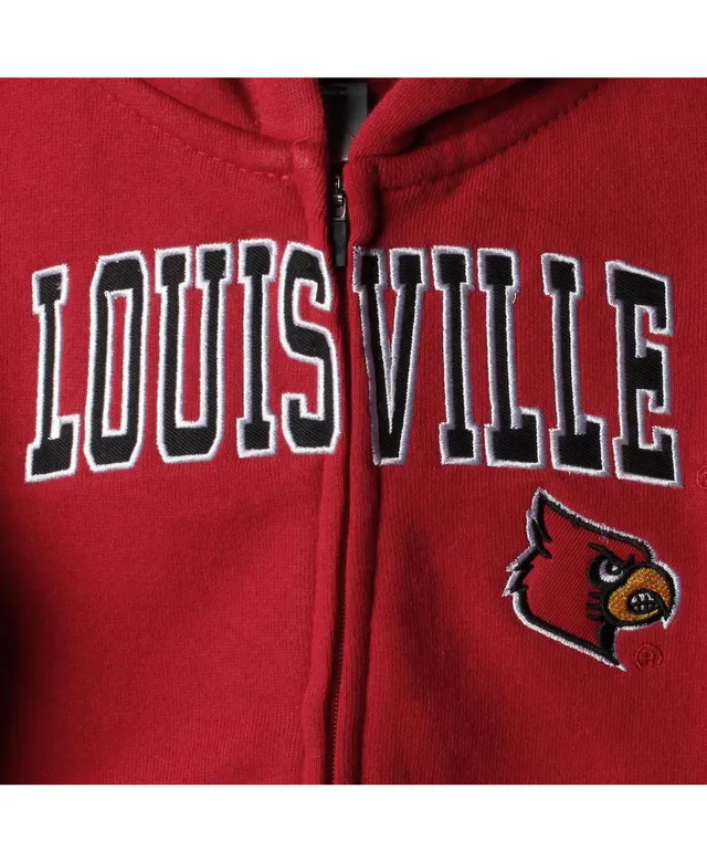 Louisville Cardinals Stadium Athletic Youth Big Logo Pullover Hoodie - Red