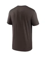 Men's Nike Brown Cleveland Browns Legend Microtype Performance T-shirt