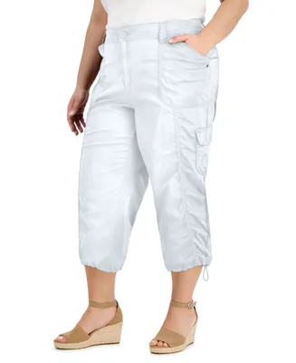 Style & Co Plus Cargo Capri Pants, Created for Macy's