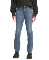 Levi's 314 Shaping Slimming Straight Leg Mid Rise Jeans