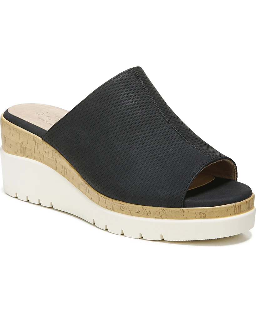 Soul Naturalizer Goodtimes-Mule Wedge Sandals