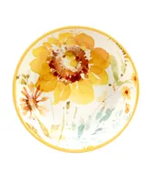 Certified International Sunflowers Forever Soup Bowl, Set of 4