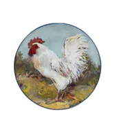 Certified International Rooster Meadow Salad Plate, Set of 4