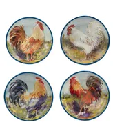 Certified International Rooster Meadow Soup Bowl, Set of 4