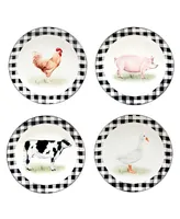 Certified International On The Farm Dinnerware Set, 16 Piece