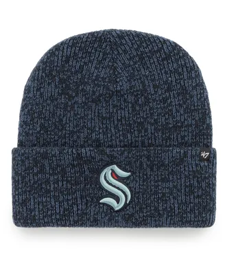 Men's '47 Deep Sea Blue Seattle Kraken Brain Freeze Cuffed Knit Hat