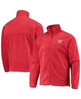 Men's Columbia Red Washington Nationals Full-Zip Flanker Jacket