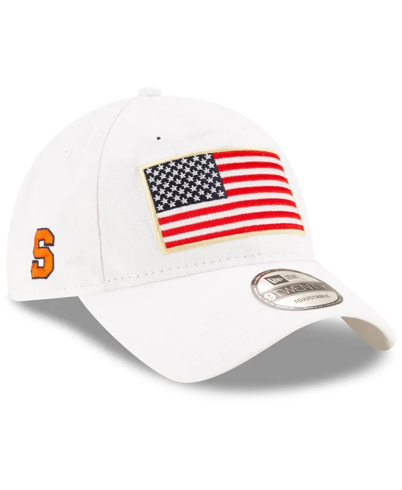 Men's New Era White Syracuse Orange Country First 9Twenty Adjustable Hat