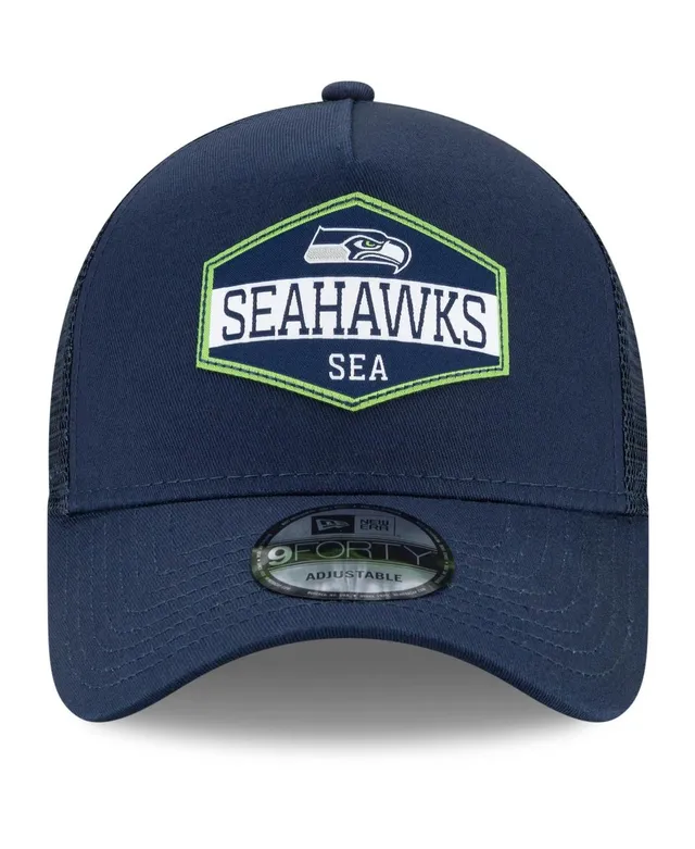 Men's New Era College Navy Seattle Seahawks Icon 9FIFTY Snapback Hat