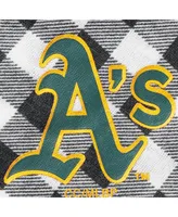 Women's Concepts Sport Charcoal Oakland Athletics Wanderer Long Sleeve Button-Up Nightshirt