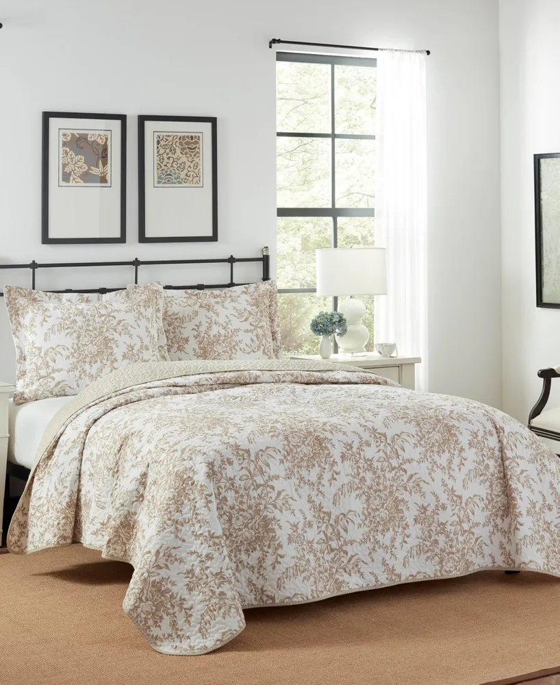 Laura Ashley Bedford Cotton Reversible 2-Pc. Quilt Set, Twin