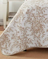 Laura Ashley Bedford Cotton Reversible 2-Pc. Quilt Set, Twin