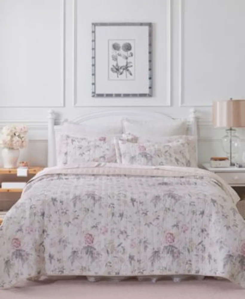 Laura Ashley Breezy Floral Reversible Quilt Sets