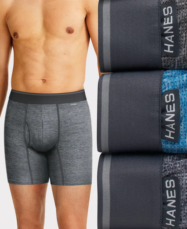 Hanes Men's 4-Pk. Ultimate® Comfort Flex Fit® Ultra Soft Boxer Briefs -  Macy's