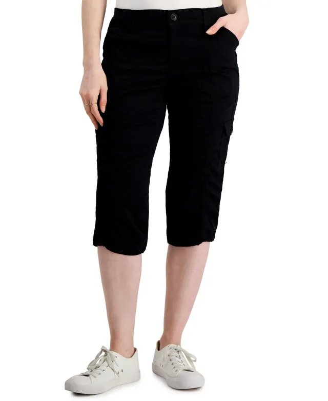 Style & Co Plus Size Capri Cargo Pants, Pants, Clothing & Accessories