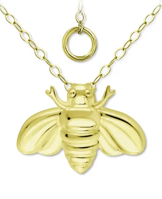 Giani Bernini Bee Pendant Necklace, 16" + 2" extender, Created for Macy's
