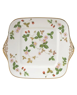 Wedgewood Wild Strawberry Square Cake Plate