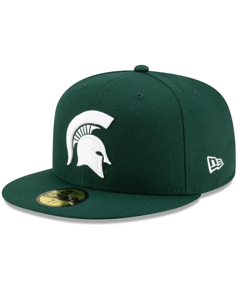 Men's New Era Green Michigan State Spartans Primary Team Logo Basic 59FIFTY Fitted Hat