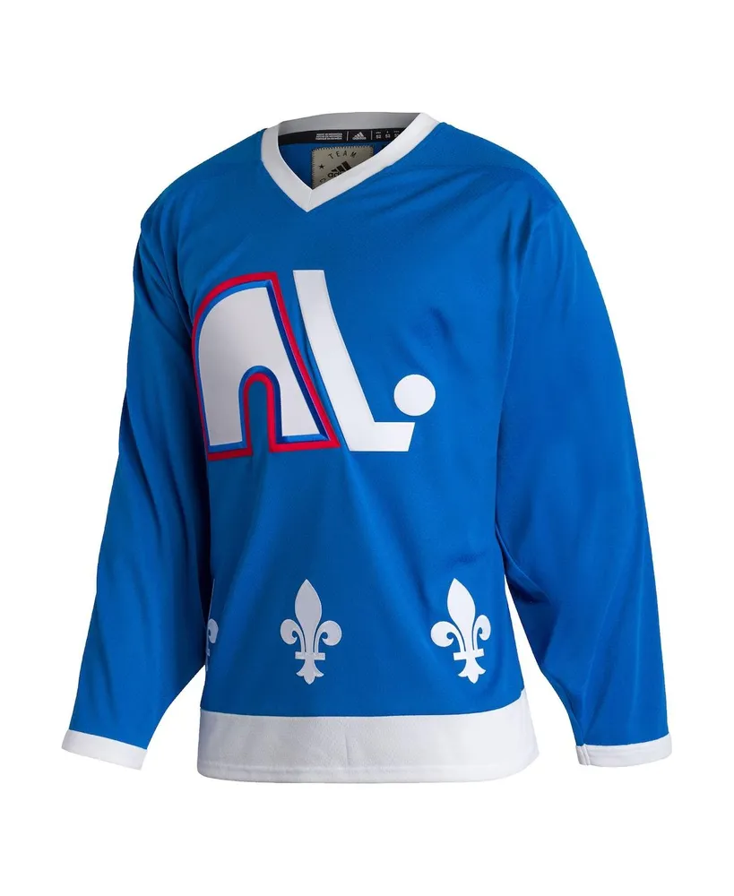 Men's adidas Blue Quebec Nordiques Team Classics Authentic Blank Jersey