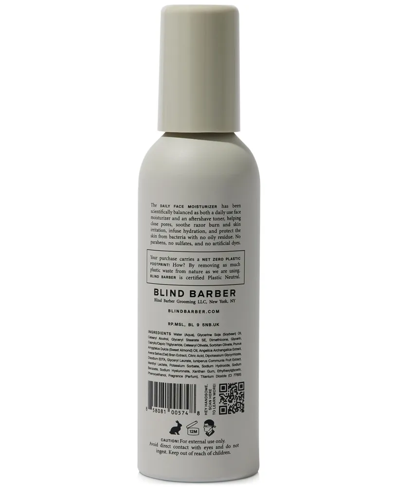 Blind Barber Watermint Gin Daily Face Moisturizer, 5