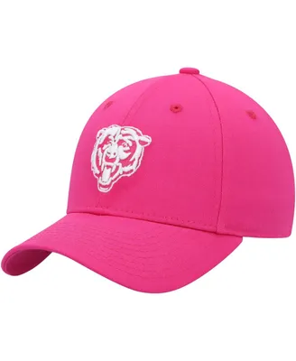 Big Girls Pink Chicago Bears Structured Adjustable Hat