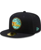 Men's Navy, Mint Philadelphia 76ers 59FIFTY Fitted Hat