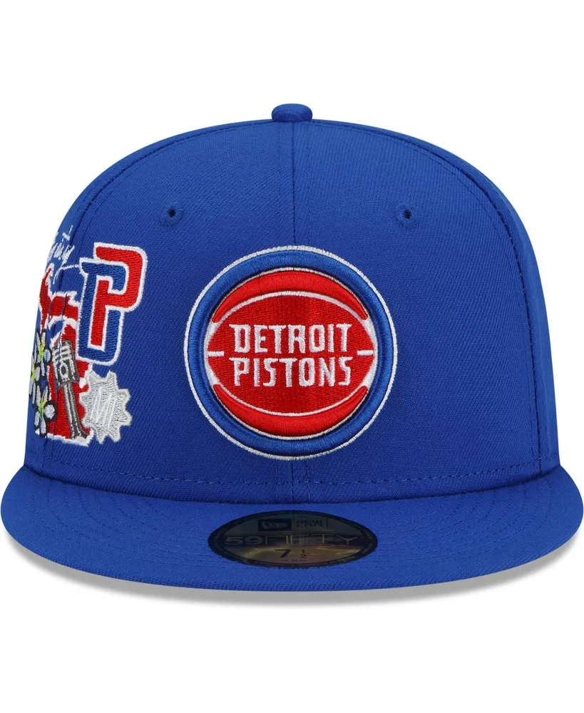 Men's Blue Detroit Pistons City Cluster 59FIFTY Fitted Hat