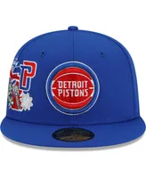 Men's Blue Detroit Pistons City Cluster 59FIFTY Fitted Hat