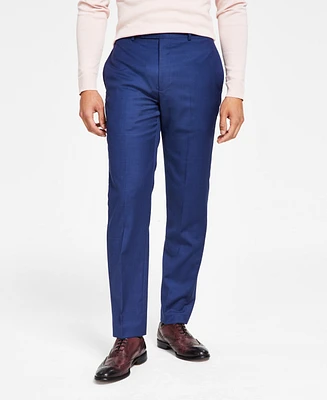 Calvin Klein Men's Slim-Fit Wool-Blend Stretch Suit Pants