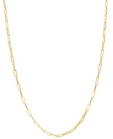 Paperclip Link Chain Necklace Collection 16 20 In 14k Gold