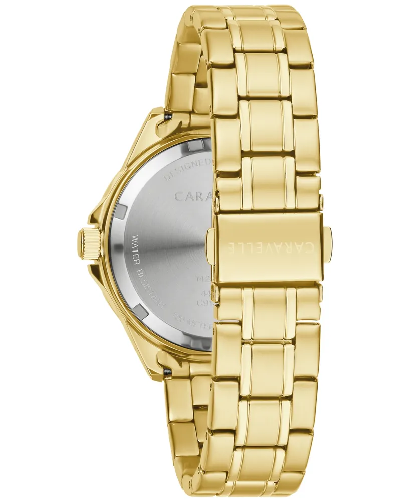 Caravelle designed by Bulova Women's Tone Stainless Steel Bracelet Watch 36mm