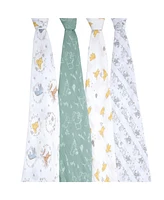 aden by aden + anais Baby Boys Winnie the Pooh Swaddle, Pack of 4