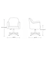 Pelo Adjustable Height Swivel Accent Chair