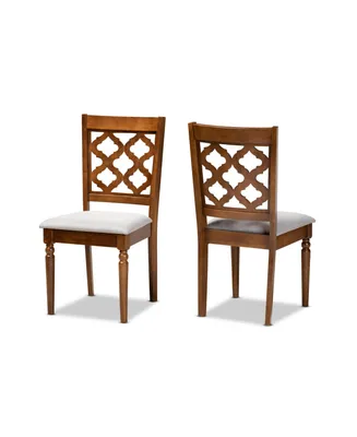 Ramiro Modern and Contemporary Wood Dining Chair Set, 2 Piece