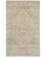 Feizy Aura R3734 6'7" x 9'6" Area Rug - Gold