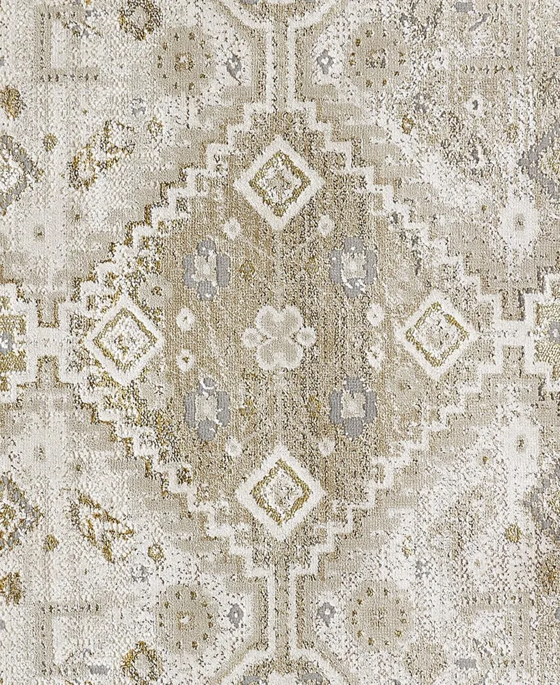 Feizy Aura R3738 1'8" x 2'10" Area Rug - Gold