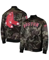 Men's Pro Standard Camo Boston Red Sox Satin Full-Snap Jacket