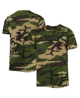 Men's New Era Camo Milwaukee Brewers Club T-shirt