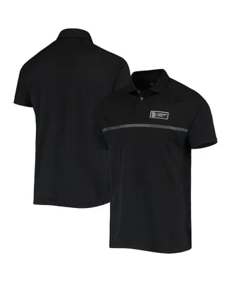 Men's Levelwear Black San Diego Padres Sector Raglan Polo Shirt