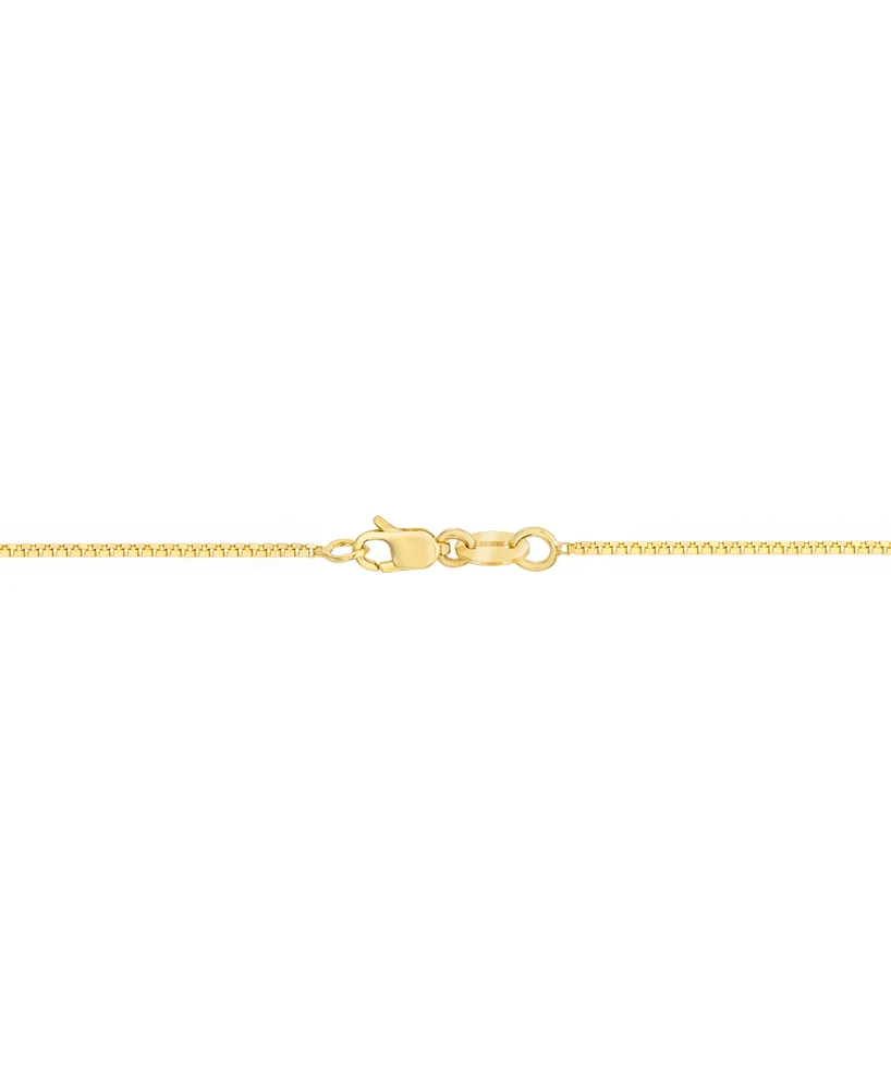 20" Box Chain Necklace (3/4mm) in14k Gold