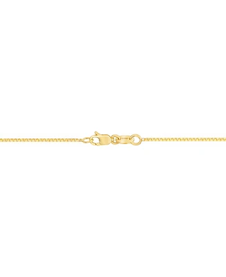 24" Box Chain Necklace (3/4mm) in14k Gold