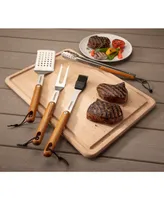 Cuisinart 4-Pc. Ash Wood Grill Tool Set