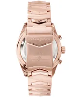 Abingdon Co. Women's Katherine Chronograph Multifunctional Rose Gold-Tone Stainless Steel Bracelet Watch, 40mm - First Class Rose Gold