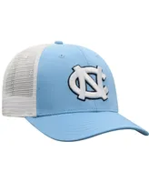 Men's Top of the World Carolina Blue, White North Carolina Tar Heels Trucker Snapback Hat