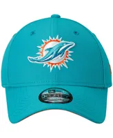 Big Boys New Era Aqua Miami Dolphins League 9FORTY Adjustable Hat