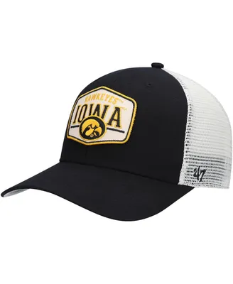 Men's '47 Black Iowa Hawkeyes Shumay Mvp Trucker Snapback Hat