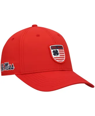 Men's Red Ole Miss Rebels Nation Shield Snapback Hat