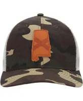 Men's Local Crowns Camo Alabama Icon Woodland State Patch Trucker Snapback Hat